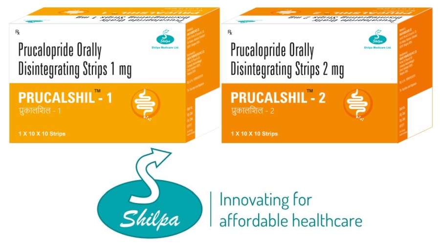 Shilpa Medicare Limited launches PRUCALSHIL (Prucalopride) Orally Disintegrating Strips 1 Mg And 2 Mg in India
